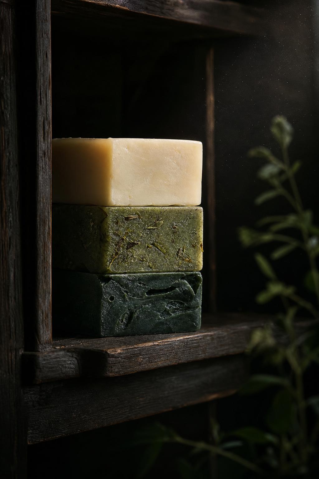 Drei handgesiedete Naturseifen — Barriere, Mikrobiom, Regeneration